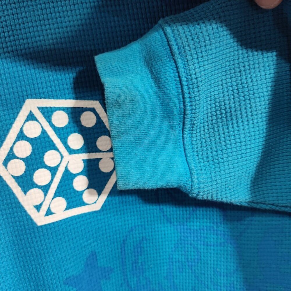 Vintage Phat Farm Classic American Flava Turquoise Men's Long-sleeve Shirt M - Picture 10 of 12